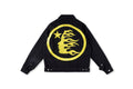 Hellstar Studios Buff Heavy-Craft Washed Embroidered Denim Jacket - Black - product image 2