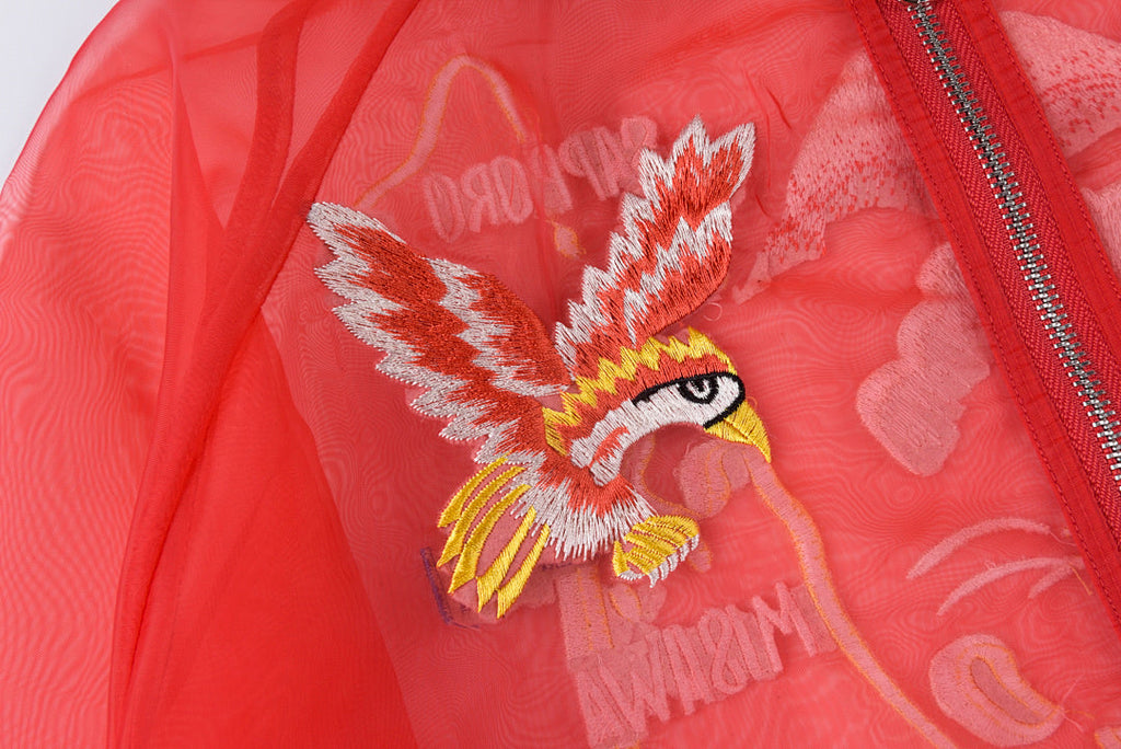 Kapital Semi-Sheer Silk Skull Embroidered Uv-Protective Jacket - product image 3