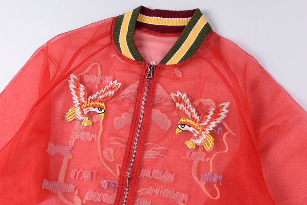 Kapital Semi-Sheer Silk Skull Embroidered Uv-Protective Jacket - product image 6