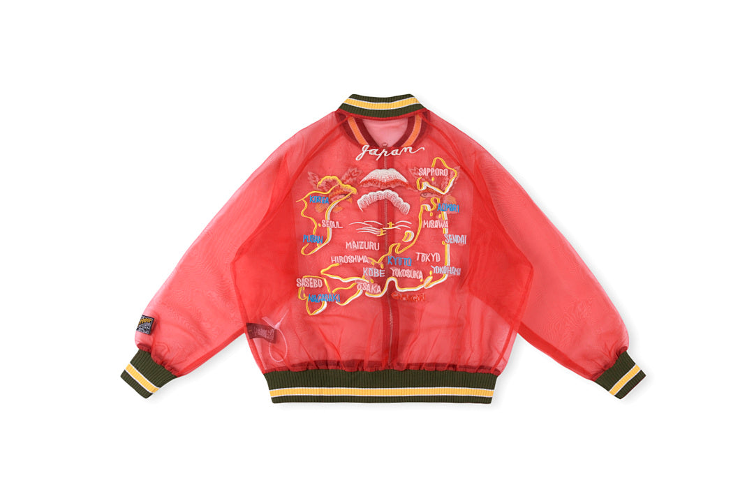 Kapital Semi-Sheer Silk Skull Embroidered Uv-Protective Jacket - product image 2