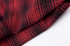 Hellstar Studios Graphic Wool-Blend Plaid Shirt Jacket - Burgundy Plaid / Navy Plaid / Green Plaid - product image 3