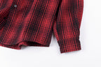 Hellstar Studios Graphic Wool-Blend Plaid Shirt Jacket - Burgundy Plaid / Navy Plaid / Green Plaid - product image 7