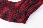 Hellstar Studios Graphic Wool-Blend Plaid Shirt Jacket - Burgundy Plaid / Navy Plaid / Green Plaid - product image 9