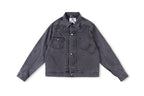 Project Capri Emergency Embroidered Denim Jacket - Black / Navy - product image 4