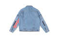 Sp5der 555555 Graphic Print Denim Jacket - Light Blue Denim - product image 2