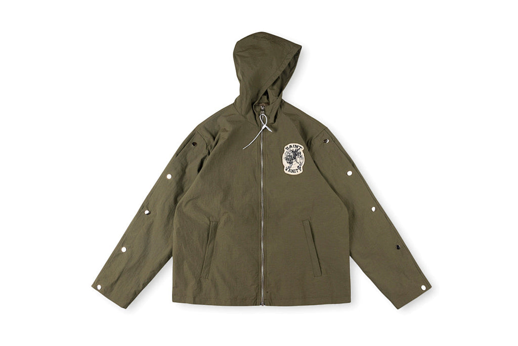 Saint Vanity Embroidered Studded Athletic Windbreaker Jacket - product image 6