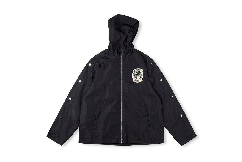 Saint Vanity Embroidered Studded Athletic Windbreaker Jacket - product image 1