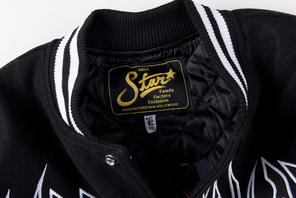 Hellstar Studios Friends & Family Heavy Embroidery Jacket - Black / Gray / Burgundy - product image 6