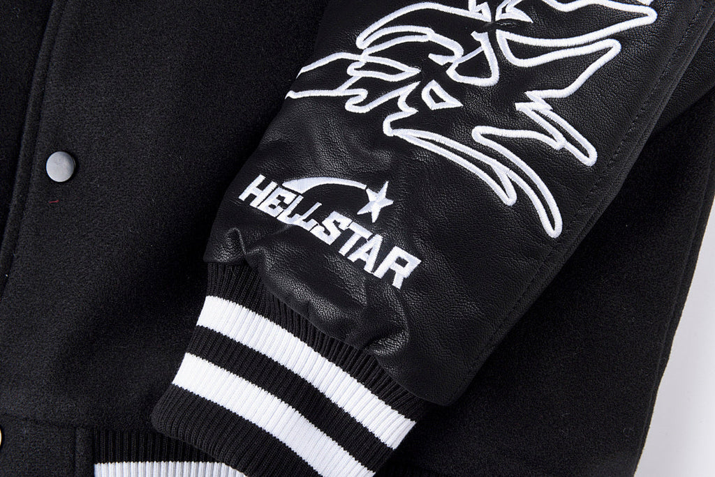 Hellstar Studios Friends & Family Heavy Embroidery Jacket - Black / Gray / Burgundy - product image 10
