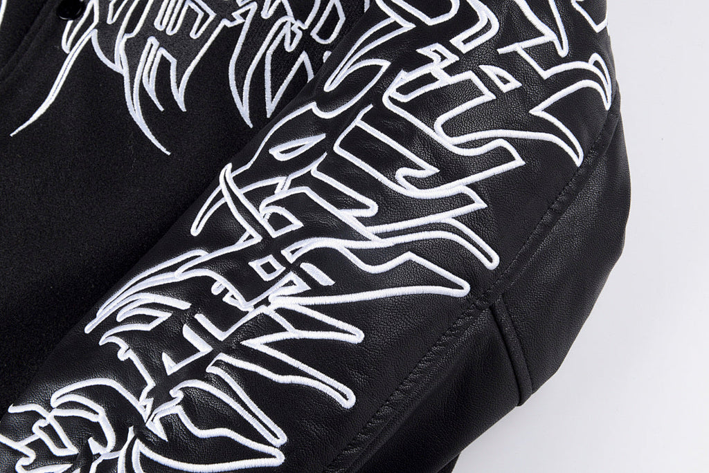 Hellstar Studios Friends & Family Heavy Embroidery Jacket - Black / Gray / Burgundy - product image 11