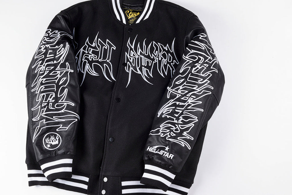 Hellstar Studios Friends & Family Heavy Embroidery Jacket - Black / Gray / Burgundy - product image 12