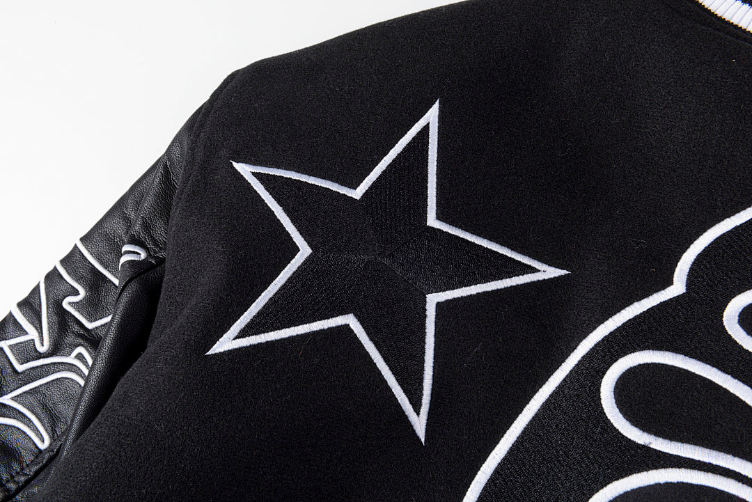 Hellstar Studios Friends & Family Heavy Embroidery Jacket - Black / Gray / Burgundy - product image 13
