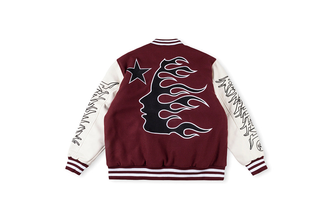Hellstar Studios Friends & Family Heavy Embroidery Jacket - Black / Gray / Burgundy - product image 2