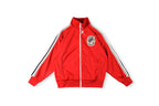 Saint Vanity Embroidered Stripe Athletic Zip-Up Track Jacket - Red / Blue / Black - product image 4