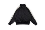 Saint Vanity Embroidered Stripe Athletic Zip-Up Track Jacket - Red / Blue / Black - product image 2