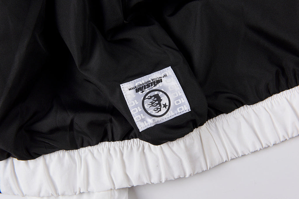 Hellstar Studios Sample Color-Block Patchwork Hoodie Set - Black / White - product image 5