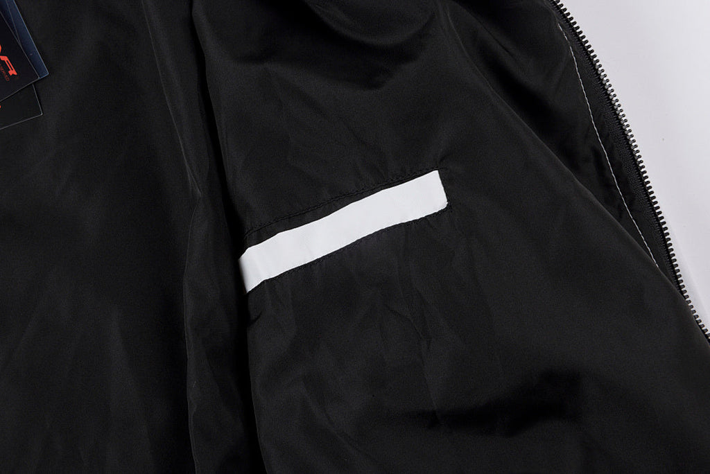 Hellstar Studios Sample Color-Block Patchwork Hoodie Set - Black / White - product image 7