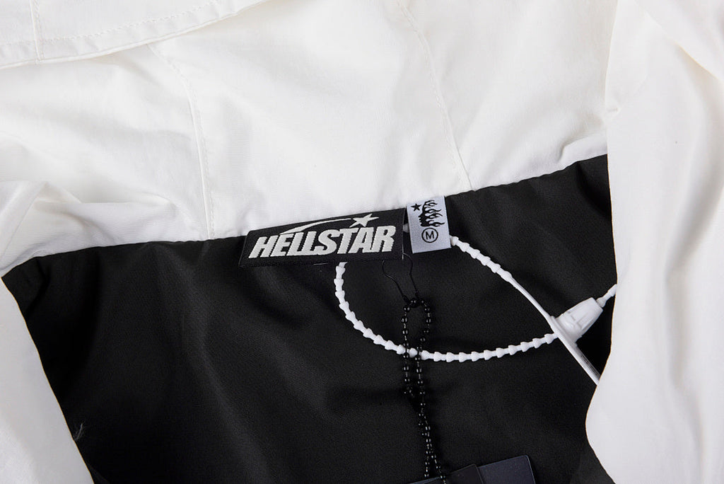 Hellstar Studios Sample Color-Block Patchwork Hoodie Set - Black / White - product image 8