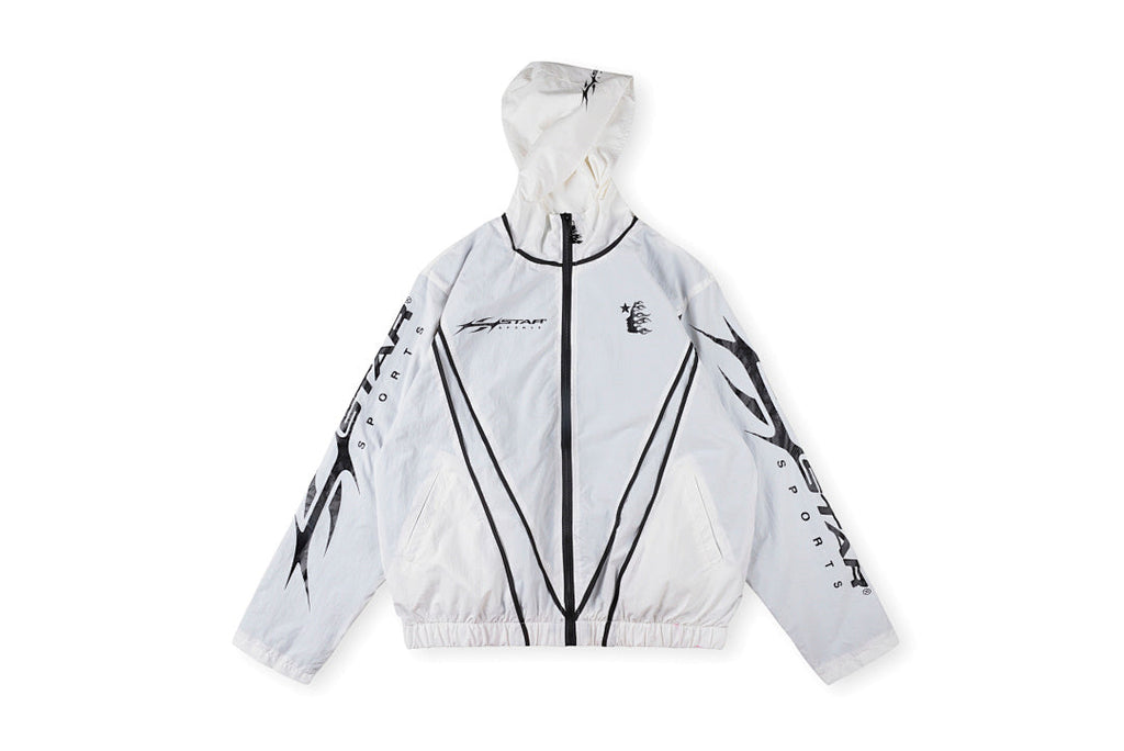 Hellstar Studios Sample Color-Block Patchwork Hoodie Set - Black / White - product image 1