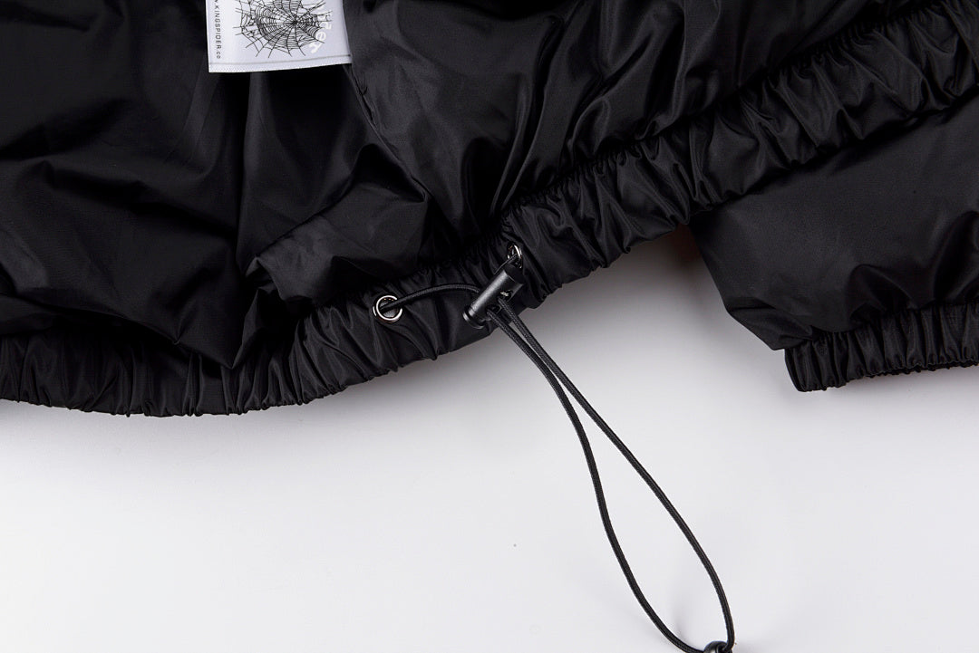 Sp5der 555555 3D Graphic Puffer Jacket - Black / Pink - product image 5