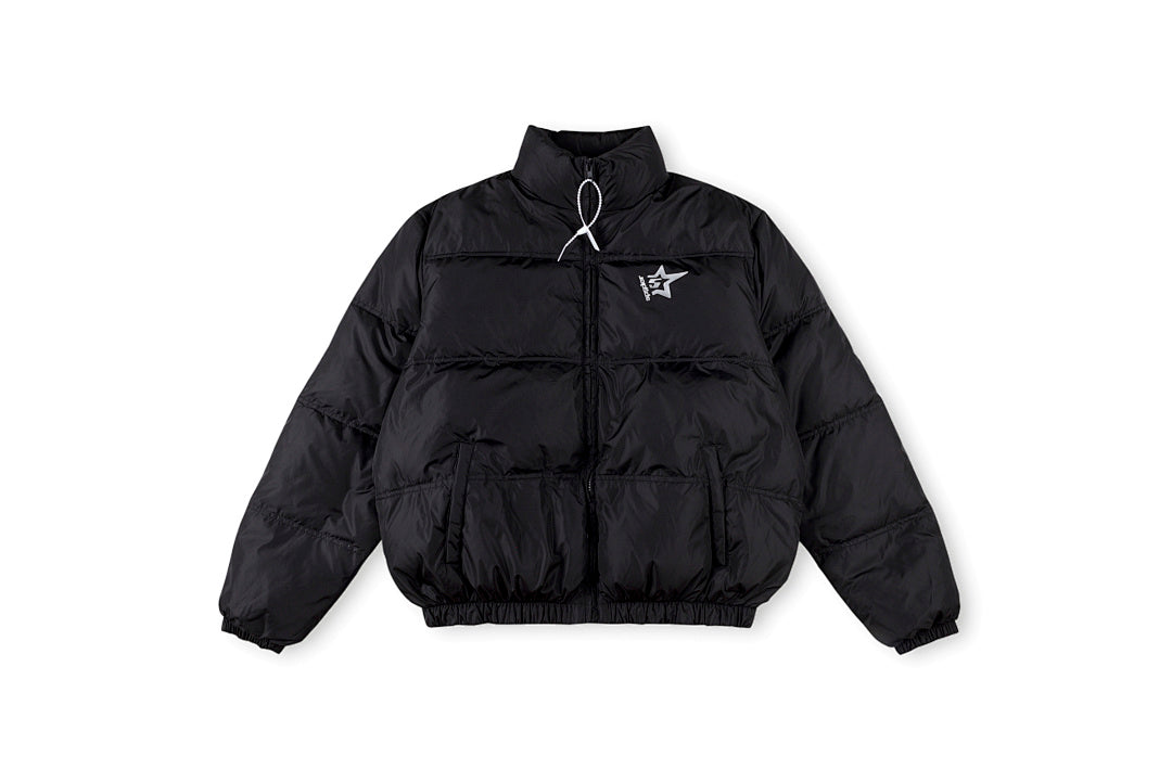Sp5der 555555 3D Graphic Puffer Jacket - Black / Pink - product image 15