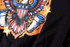 That's A Awful Lot of Cough Syrup American Graphic Print Lapel Jacket - Black - product image 12