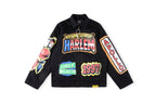 That's A Awful Lot of Cough Syrup American Graphic Print Lapel Jacket - Black - product image 1