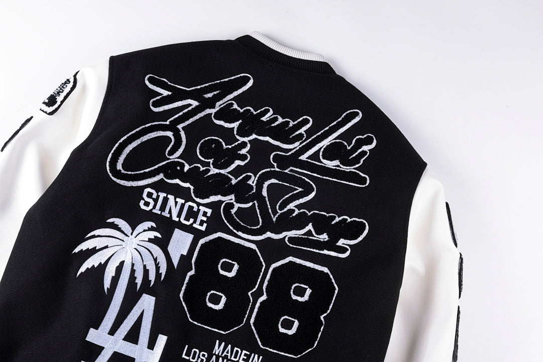 That's A Awful Lot of Cough Syrup Heavy Full Embroidery Varsity Wool Jacket - product image 13