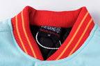 Glo Gang Heavy Full Embroidery Varsity Wool Jacket - Black / Light Blue - product image 8