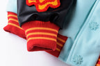 Glo Gang Heavy Full Embroidery Varsity Wool Jacket - Black / Light Blue - product image 9