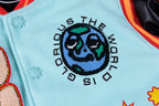 Glo Gang Heavy Full Embroidery Varsity Wool Jacket - Black / Light Blue - product image 12