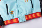 Glo Gang Heavy Full Embroidery Varsity Wool Jacket - Black / Light Blue - product image 13