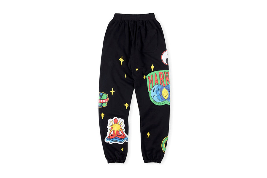Smiley Stars Print Pants