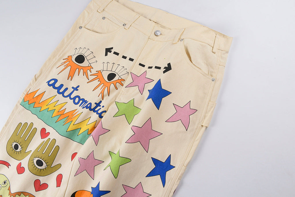 Tuff Crowd Hand-Drawn Graphic Cargo Pants - product image 8