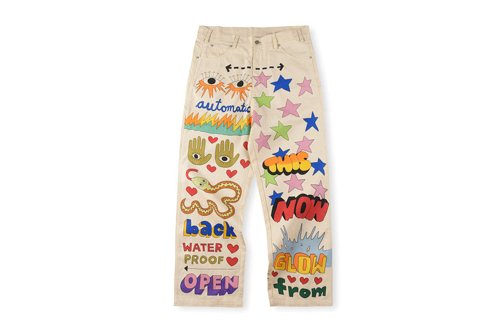 Tuff Crowd Hand-Drawn Graphic Cargo Pants - product image 1
