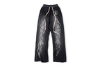 Hellstar Studios Red Flare Washed Spliced Pants - product image 4