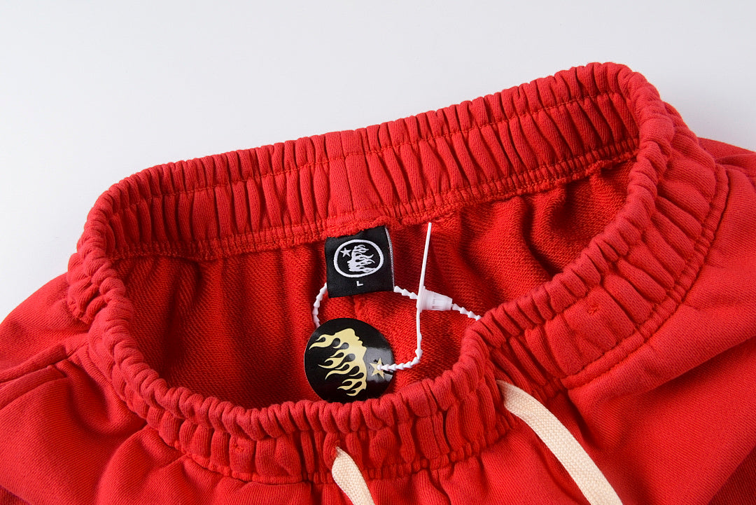 Hellstar Studios Red Flare Washed Spliced Pants - product image 6