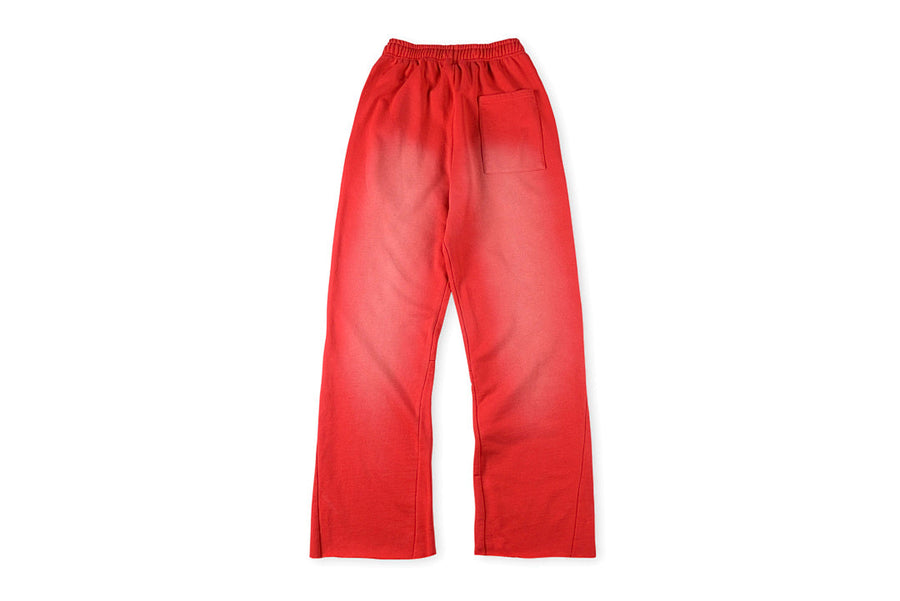 Hellstar Studios Red Flare Washed Spliced Pants
