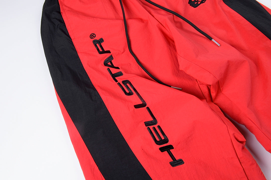 Hellstar Studios Thriller Red Spliced Embroidery Track Pants - product image 9