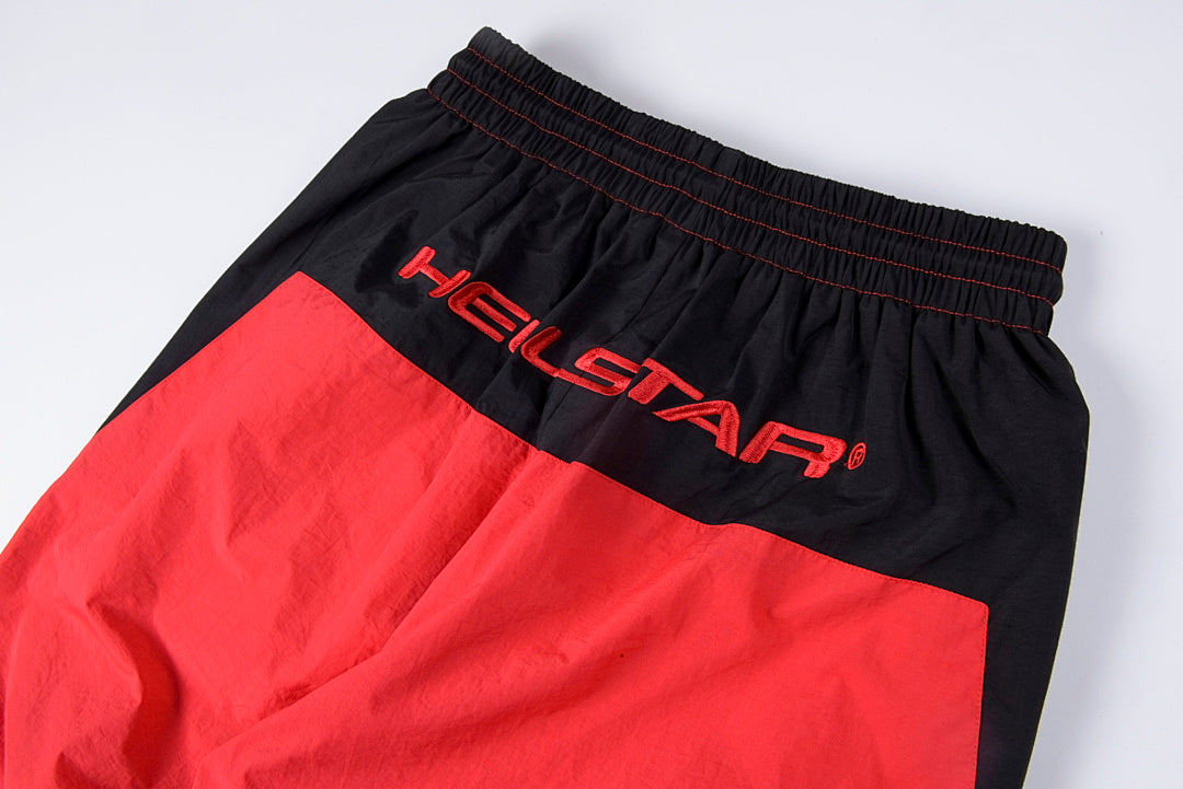 Hellstar Studios Thriller Red Spliced Embroidery Track Pants - product image 12