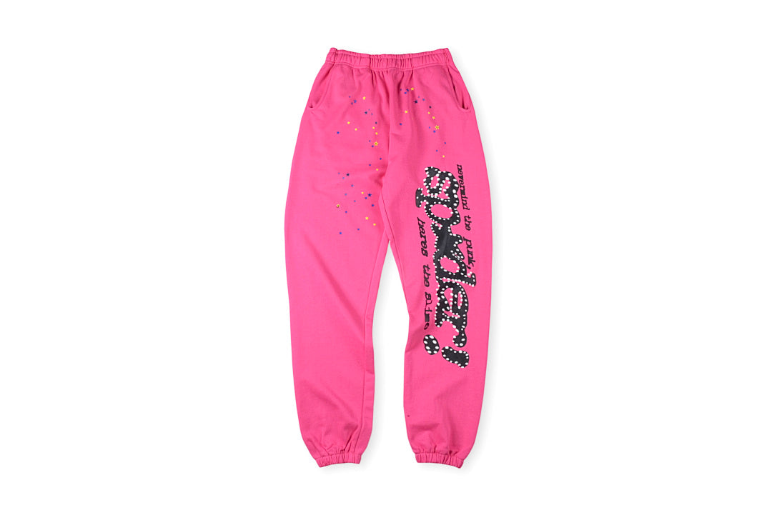 Sp5der 555555 Pink V2 Pants - product image 1
