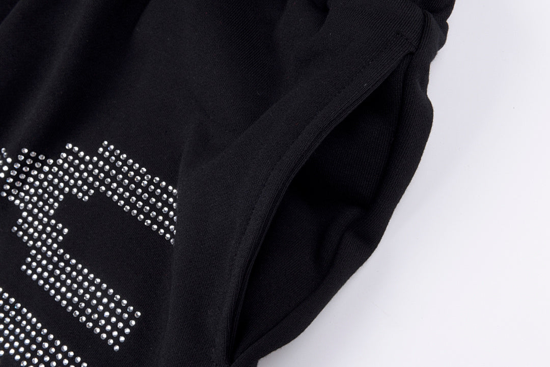 Vertabrae Rhinestone 3D Embossed Letter Sweatpants - product image 5
