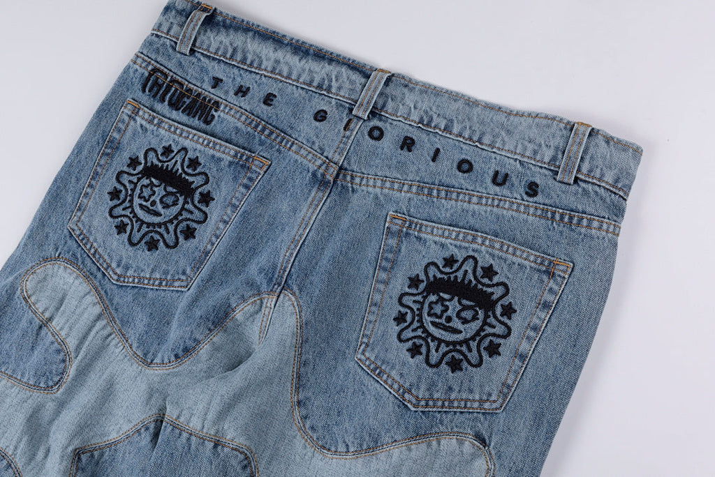 Glo Gang Boyz Worldwide Patchwork Denim Jeans - product image 11