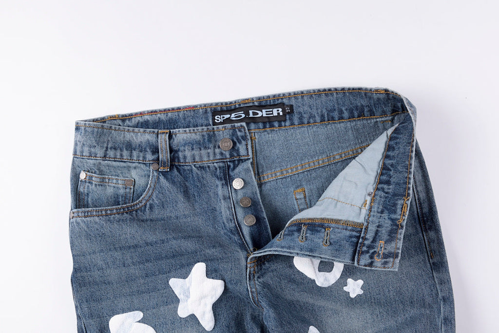 Sp5der 555555 Five Star Vintage Denim Pants - product image 7