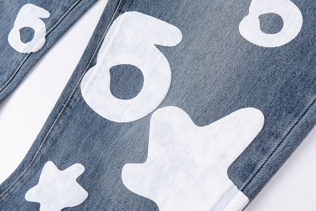 Sp5der 555555 Five Star Vintage Denim Pants - product image 8