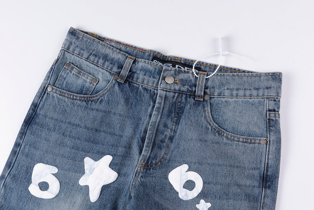 Sp5der 555555 Five Star Vintage Denim Pants - product image 10