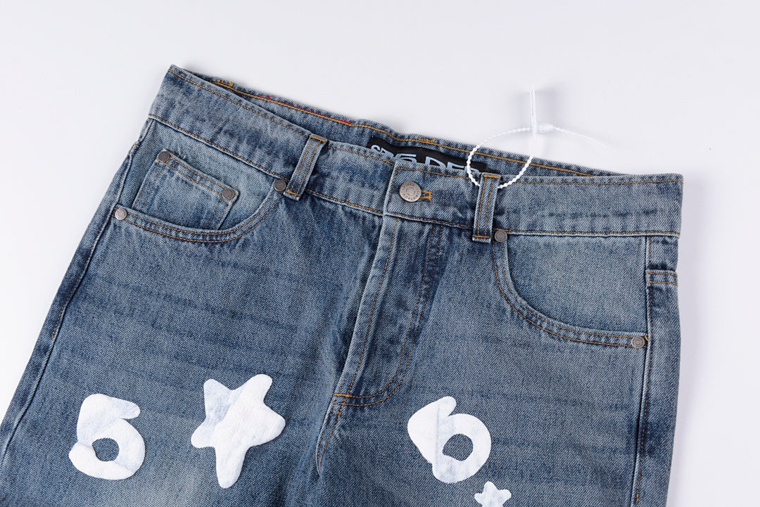 Sp5der 555555 Five Star Vintage Denim Pants - product image 10