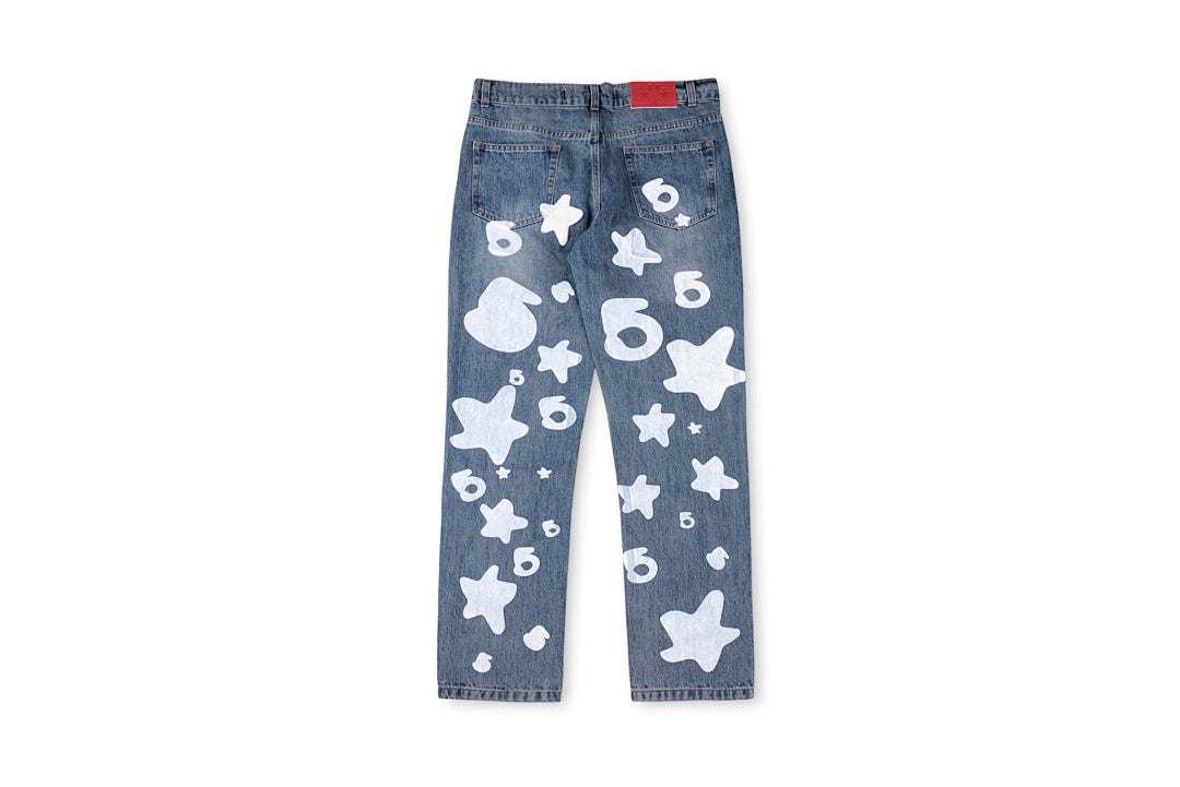 Sp5der 555555 Five Star Vintage Denim Pants - product image 2