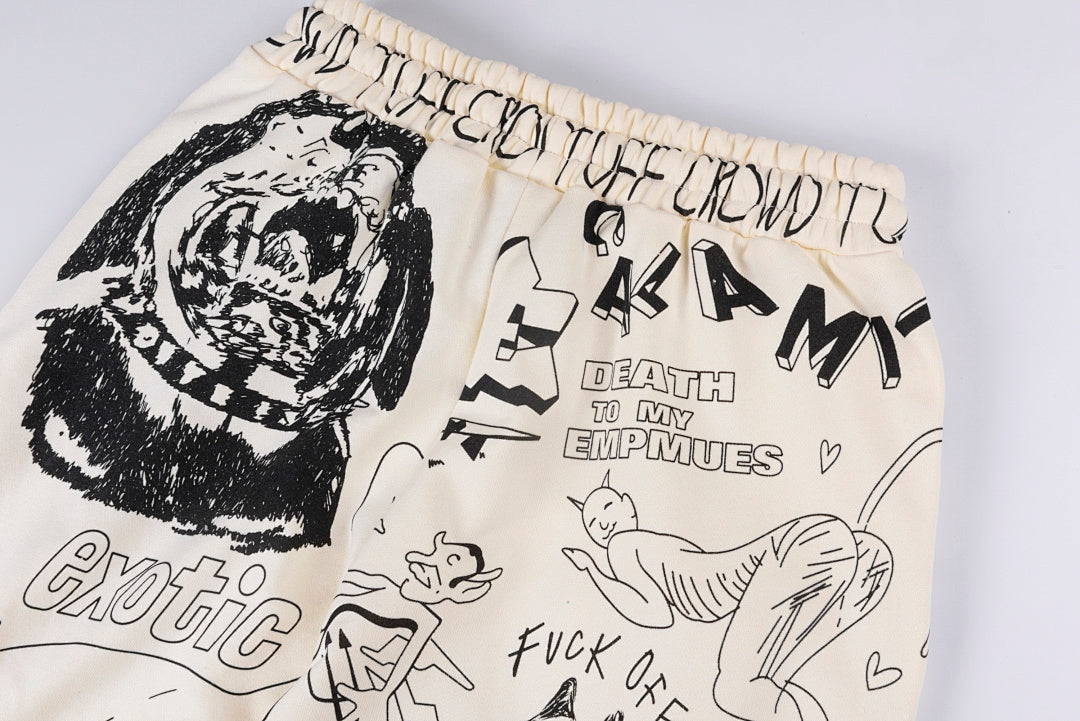 Tuff Crowd Dog Graphic Print Retro Sport Pants - product image 11