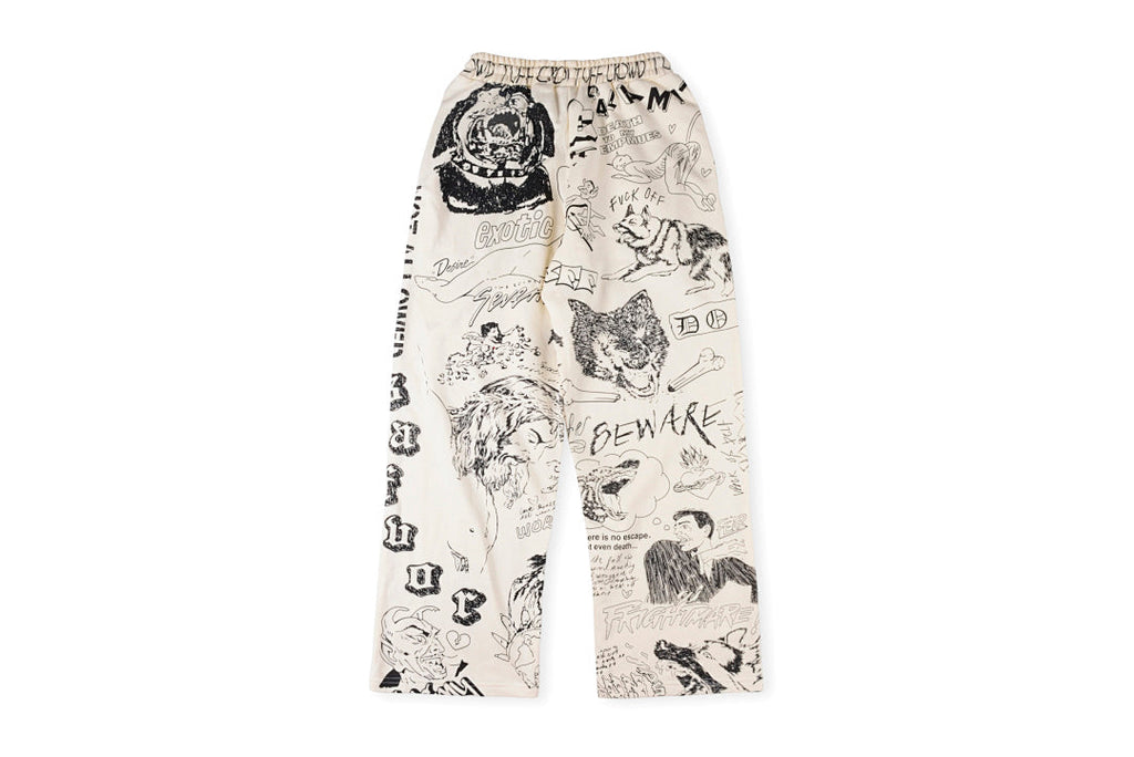 Tuff Crowd Dog Graphic Print Retro Sport Pants - product image 2